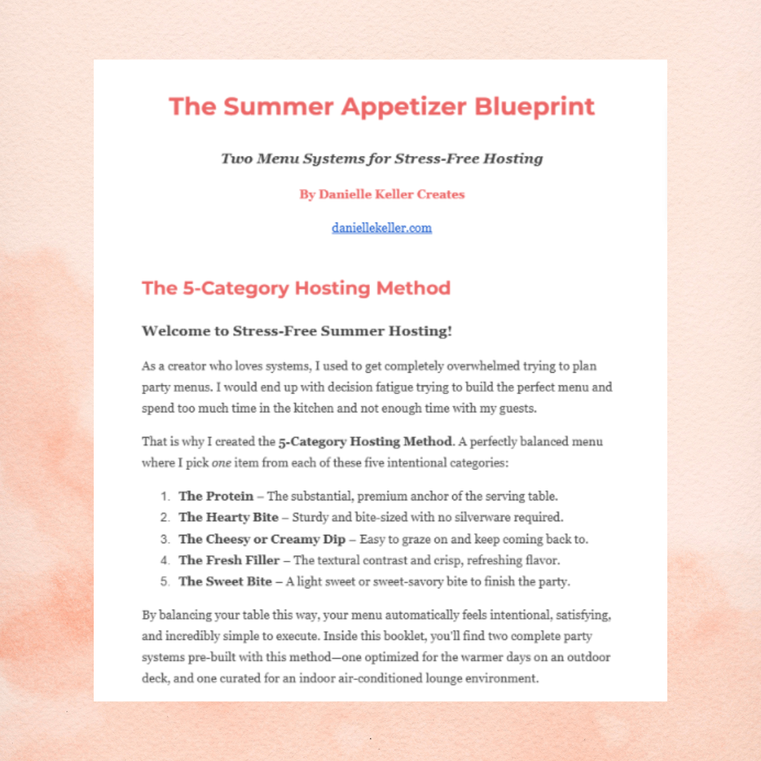 The Summer Appetizer Blueprint: Two 5-Appetizer Menu Systems