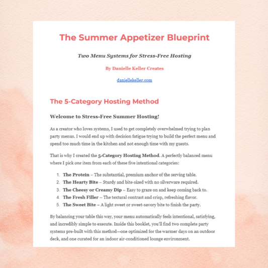 The Summer Appetizer Blueprint: Two 5-Appetizer Menu Systems